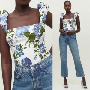 NWT Reformation Elouise Top in Lucca Size 0